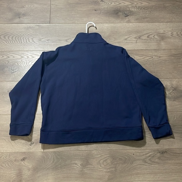 A New Day navy blue pullover with 1/2 zipper and kangaroo pocket, size M - Picture 8 of 8